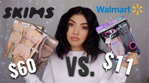 lena the plug try on haul|Skims vs. Walmart Shapewear Try.